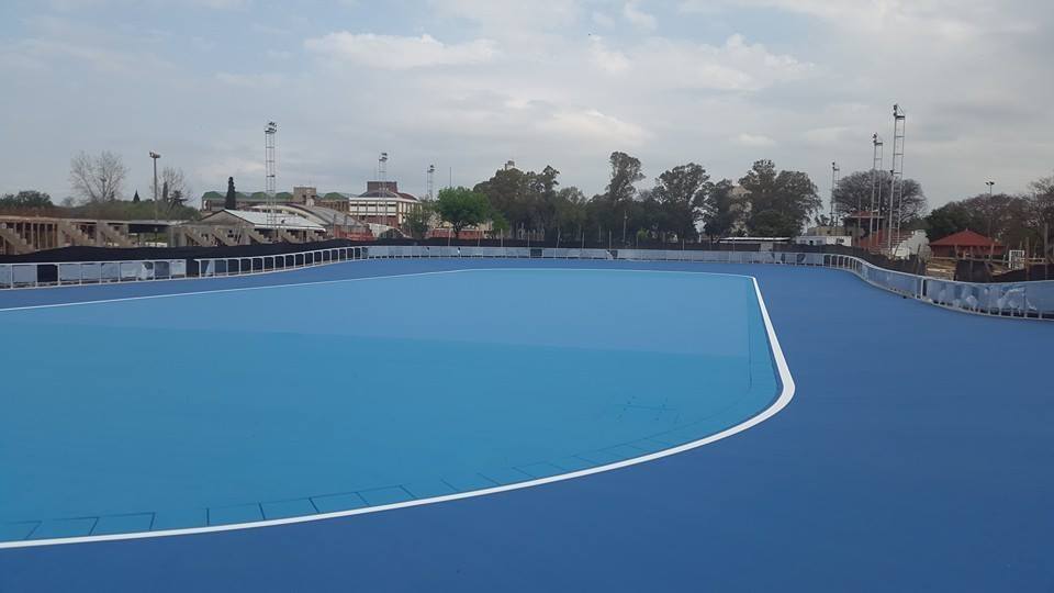 Les infrastructures du mondial de roller course 2014 à Rosario (Argentine)